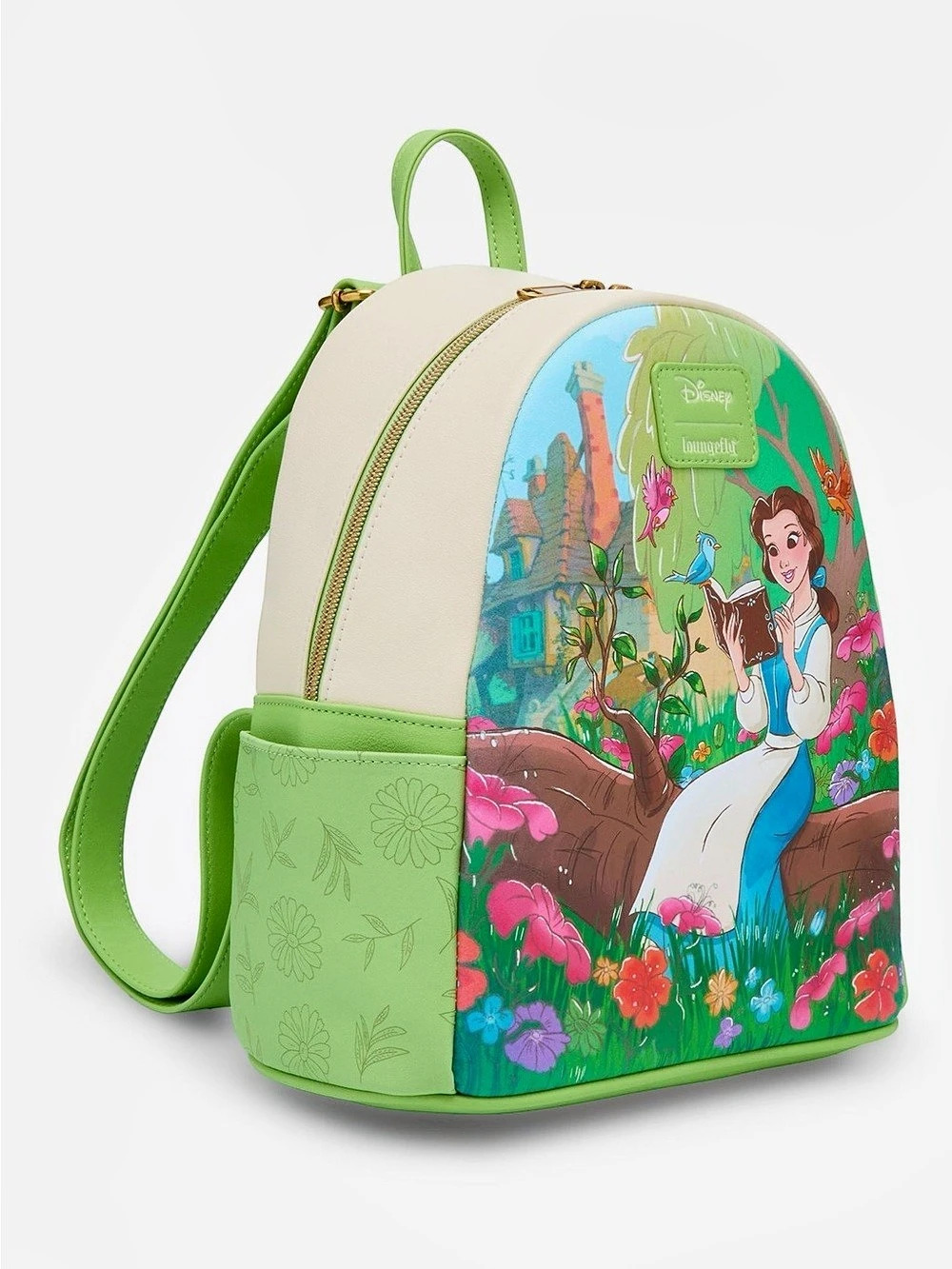 Loungefly Disney Beauty and the Beast Belle Reading Mini Backpack NWT - Picture 2 of 4